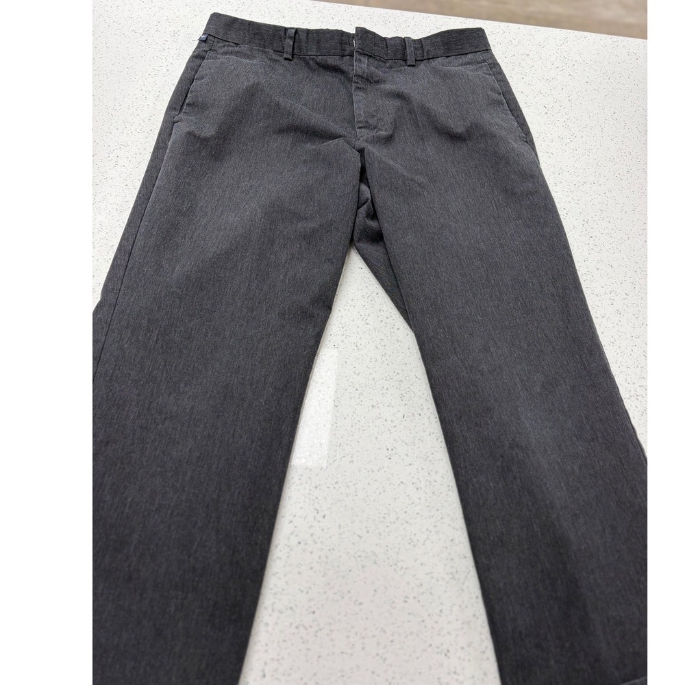 Dockers Stain Defender Mens Dress Pants 36x29 Charcoal Gray Flat Front Chinos - Picture 1 of 4